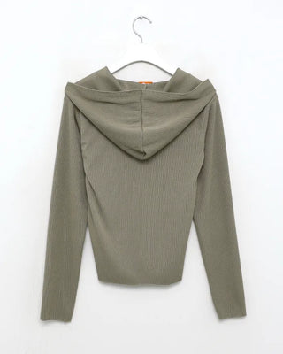 String detail hoodie