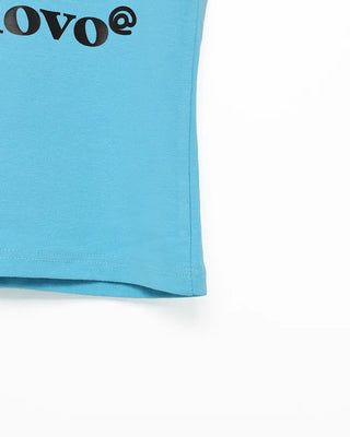 Cropped graphic heart t-shirt