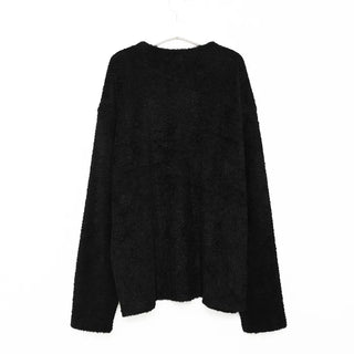 (Unisex) Hairy Soft Shaggy Round Knit