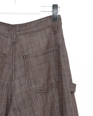 Side-strap wide-leg pants