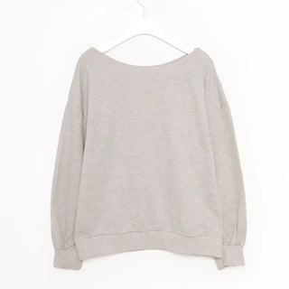 Off-shoulder sweatshirt