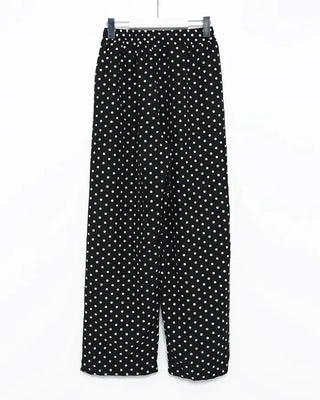Dot Linen Mix Easy Pants