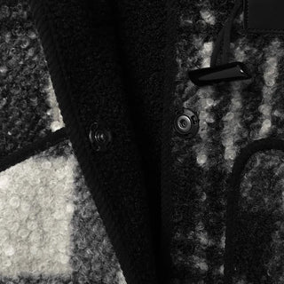 Duffle Button Check Jacket