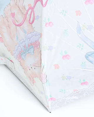 Lightweight parasol with cat print