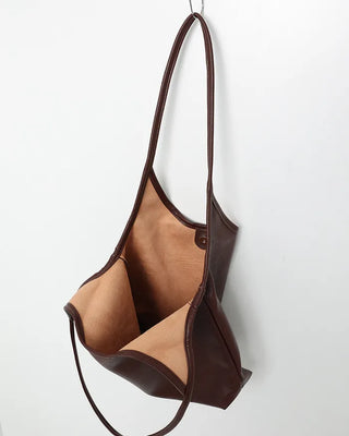 Eco-leather Triangle Shoulder Bag