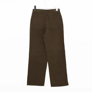 Straight-leg fleece-lined pants