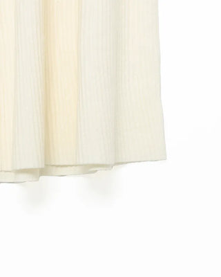 Shirred long knit skirt