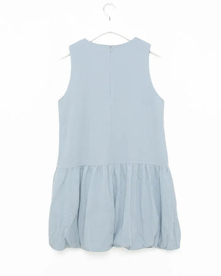 Balloon Shirred Mini Dress