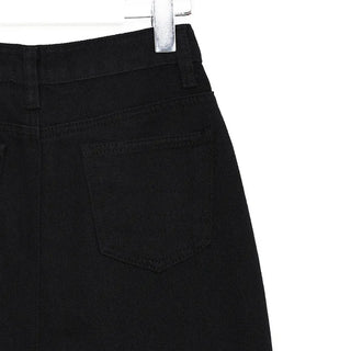 Cotton straight-fit skirt