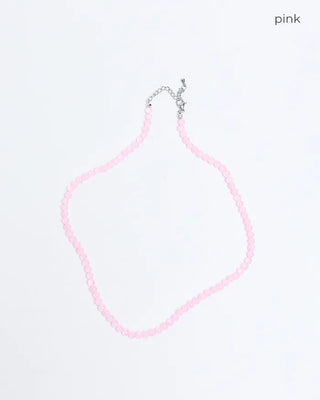 Colored bead necklace