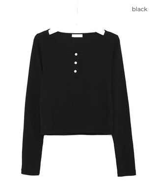 Half-button T-shirt
