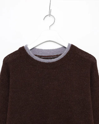Neckline Layered Round Knit