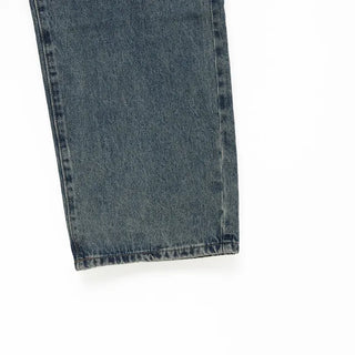 Buckle waist denim pants
