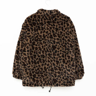 Leopard fur jacket