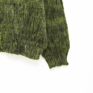 (Unisex) V-neck Melange Cardigan