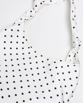 Polka Dot Tote Shoulder Bag