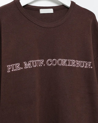 Cookie lettering short-sleeved T-shirt