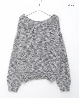 Mixed fur knit