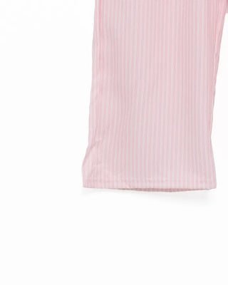 Striped elastic waist pants