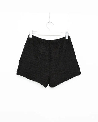 Embossed band shorts