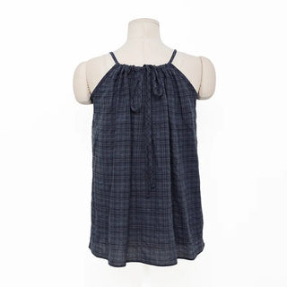 Checked Shirred Camisole