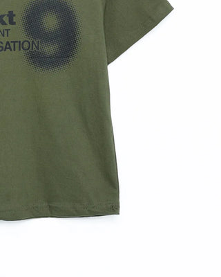 9 Effect Lettering Half T-Shirt