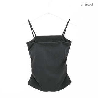 Camisole with shirred cups