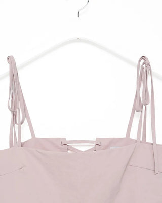 Back shoelace peplum camisole