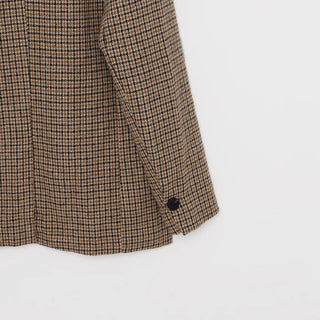 Oversized check jacket