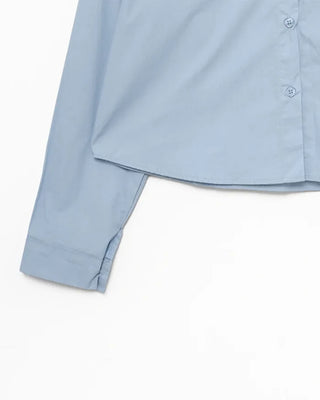 Point pocket cropped shirt