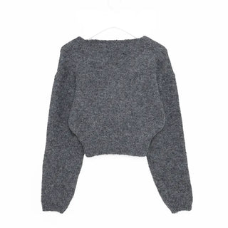 Wrap V-neck knit