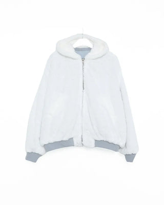 Oversized fur blouson