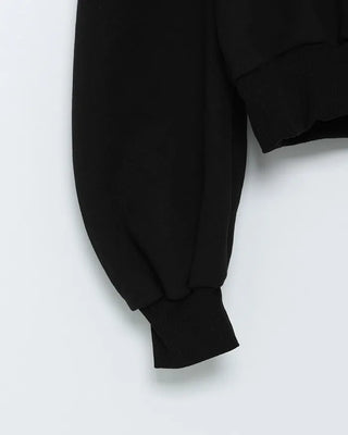 Puff cropped sweatshirt