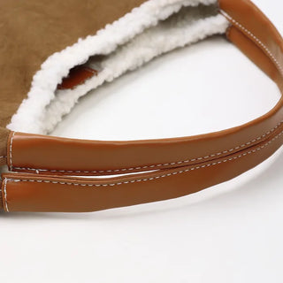 Sheepskin tote bag