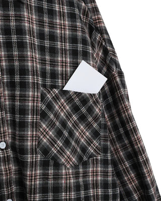 Oversized Check Flannel Shirt