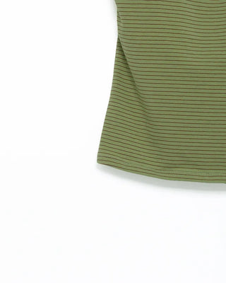 Camisole with striped cap