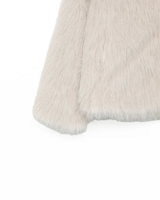 Color-point fur jacket
