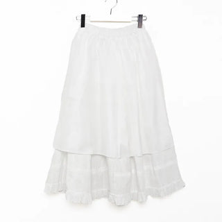 Frilled tiered skirt