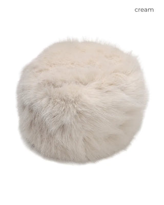 Fur knit beanie