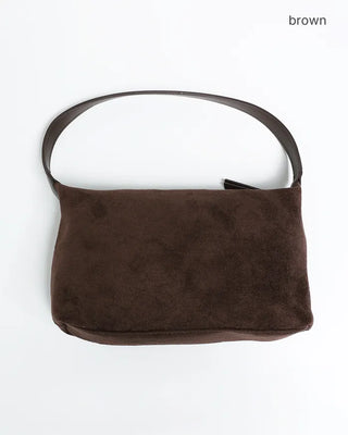 Suede Square One-Shoulder Mini Bag