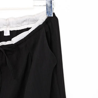Two-tone banded slacks