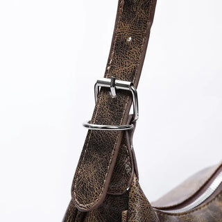 Double pocket leather bag