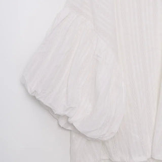 Puff-sleeve blouse