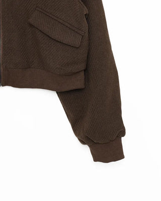 Crop jacket and skirt set