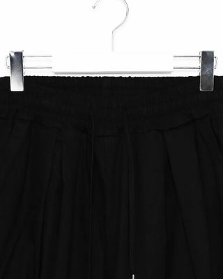 Twill balloon wide pants