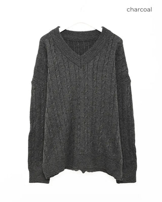 (Unisex) Oversized Cable Knit