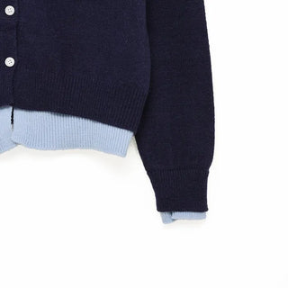 (Unisex) Double-Layered Cardigan
