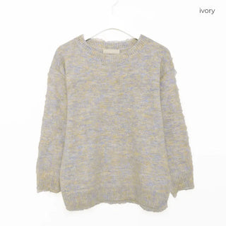 Melange Round Neck Knit