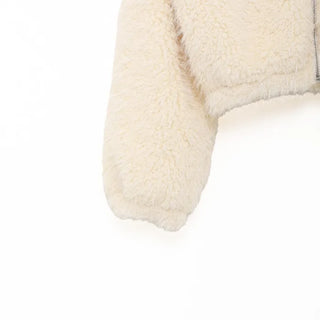 Fur zip jacket