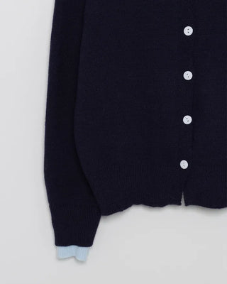 Pointed Layered Cardigan